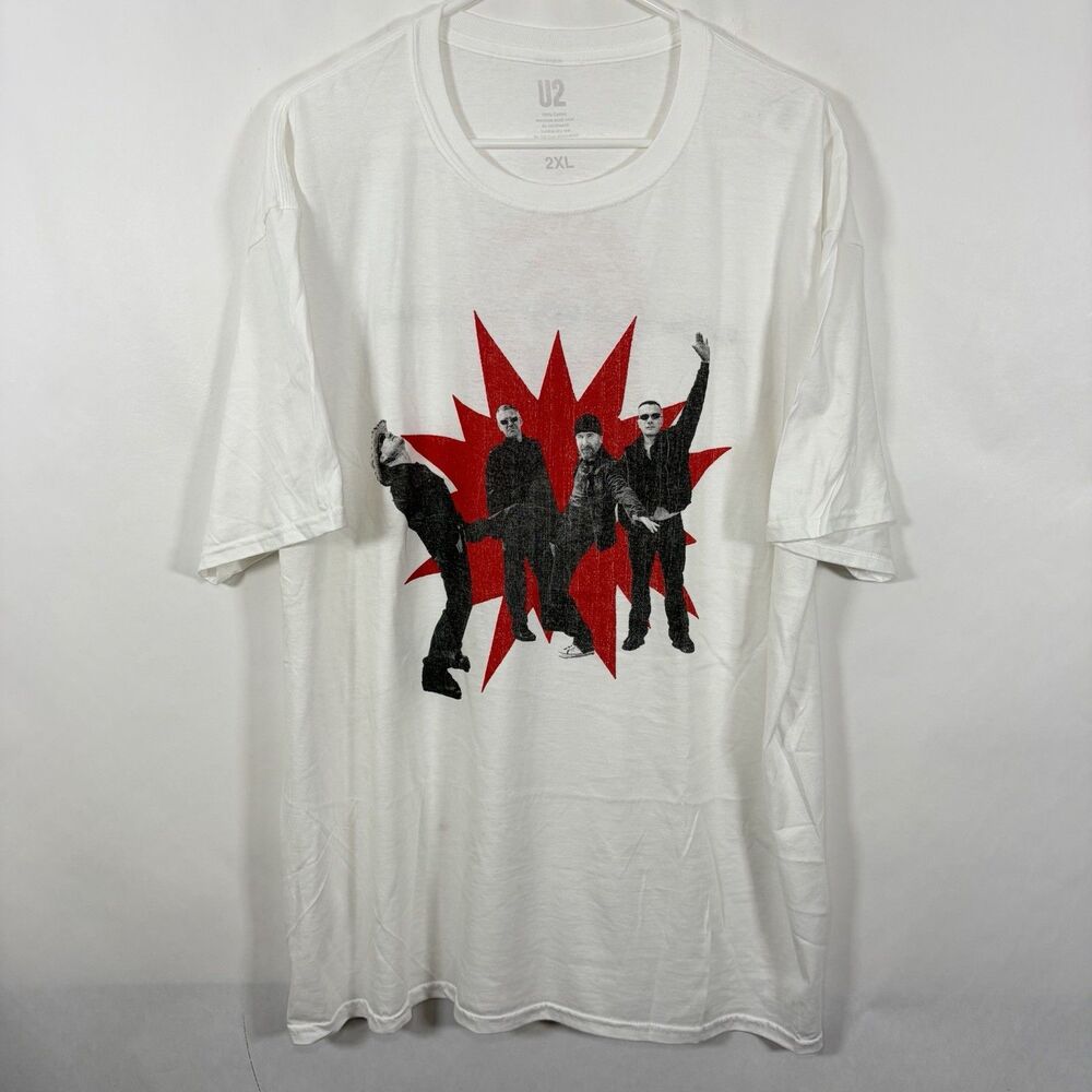 U2 How To Dismantle An Atomic Bomb T Shirt Mens 2XL XXL White Double Sided Tour